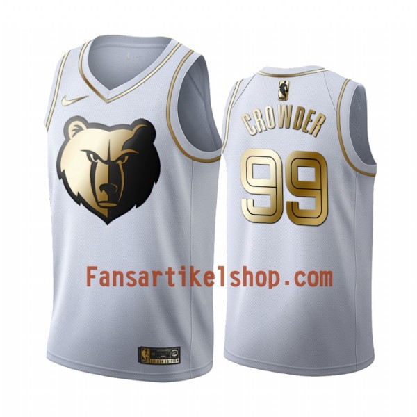 NBA Memphis Grizzlies Trikot Jae Crowder 99 Nike 2019-2020 Weiß Golden Edition Swingman - Herren NBA Memphis Grizzlies Trikot Jae Crowder 99 Nike 2019-2020 Weiß Golden Edition Swingman - Herren